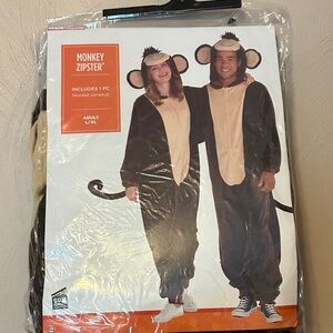 Adult monkey Halloween costume.